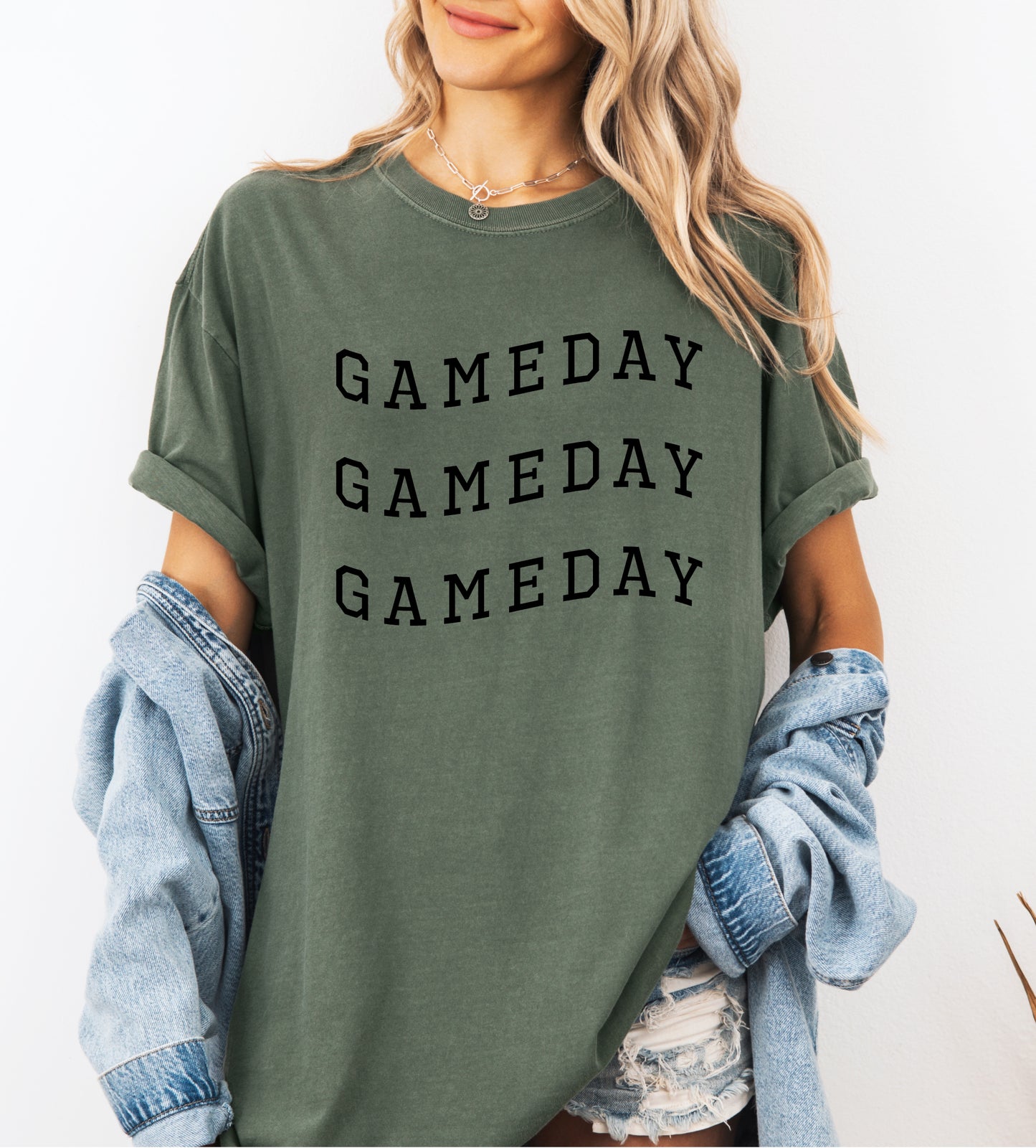 Comfort Colors Game Day Wavy Football Shirt