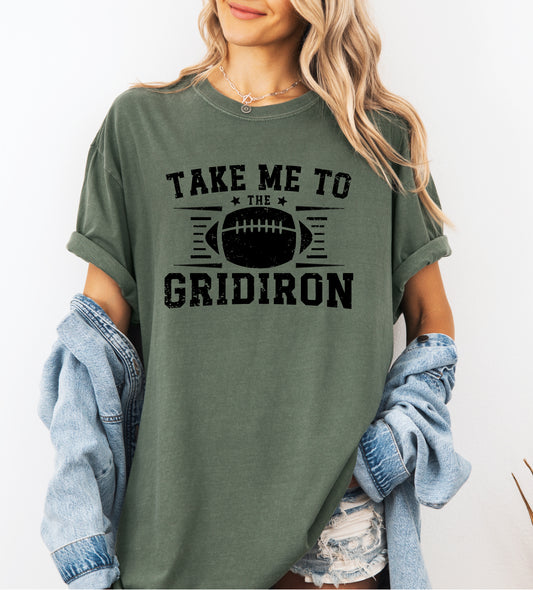 Comfort Colors - Take Me to the Gridiron - Women's Football Tee