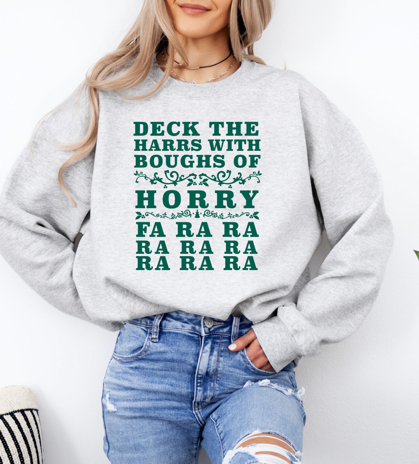 Deck The Harrs - Christmas Story Funny Holiday Sweatshirt