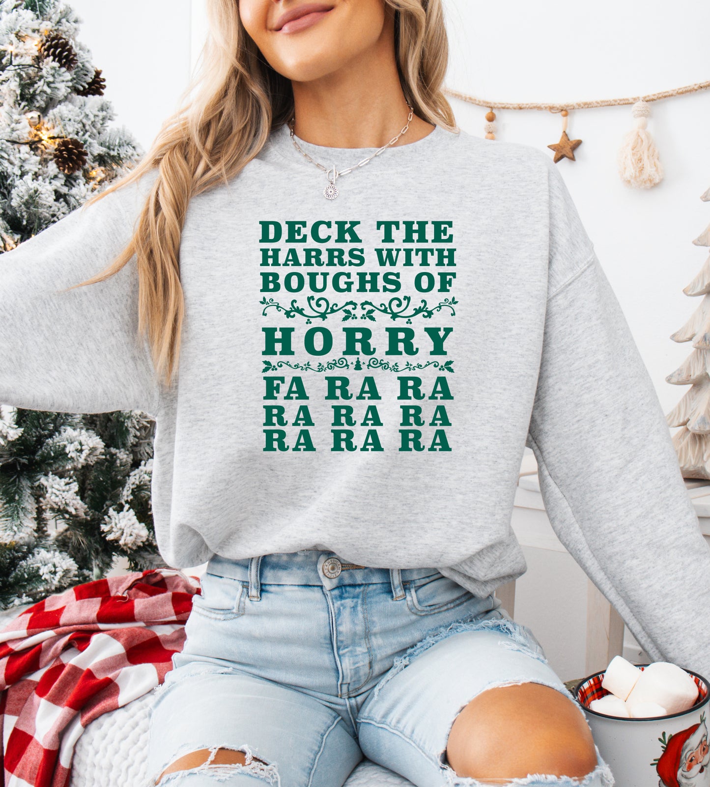 Deck The Harrs - Christmas Story Funny Holiday Sweatshirt