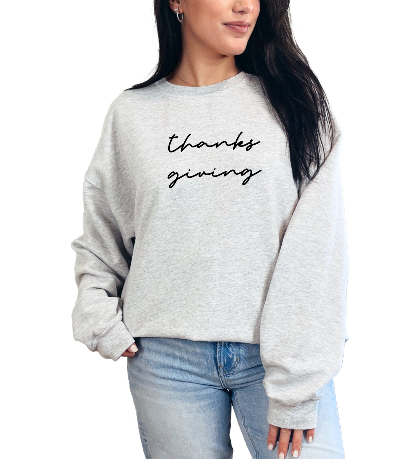 thanks giving - Women's Cozy Holiday Sweatshirt