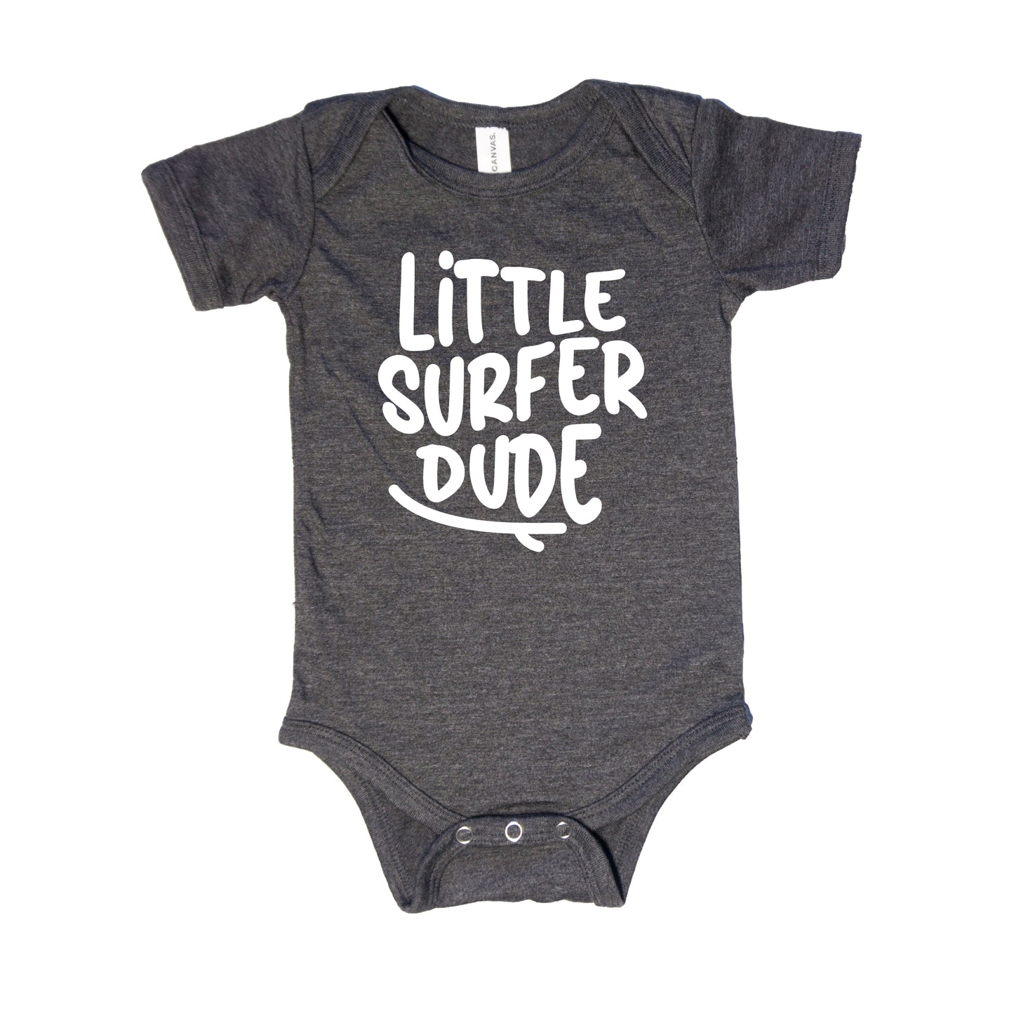 Little Surfer Dude Baby Short Sleeve Infant Summer Baby Vacation Bodysuit One-Piece